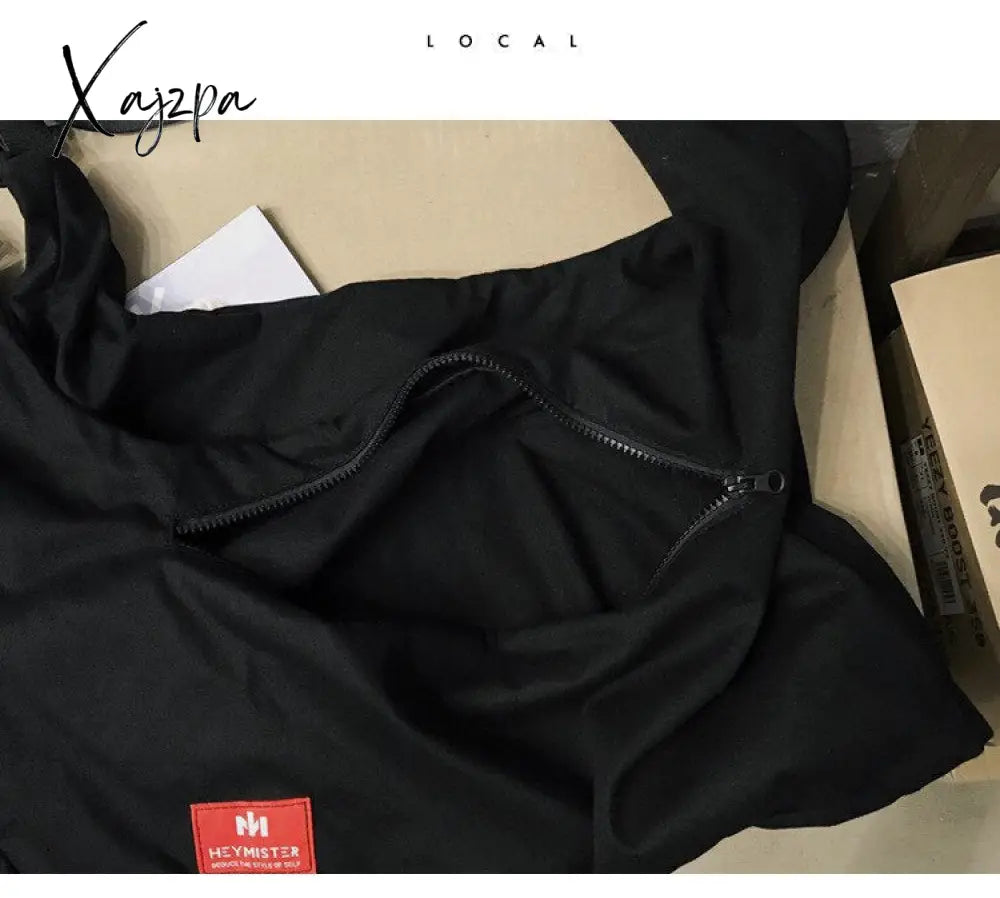 Xajzpa - New Chest Bag Men Functional Vest Korea Harajuku Street Style Large Capacity Crossbody For
