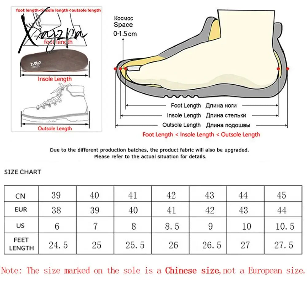 Xajzpa - New Men Leather Platform Oxfords Slip On Thick Tottom Male Derby Shoes Casual Loafers Mens