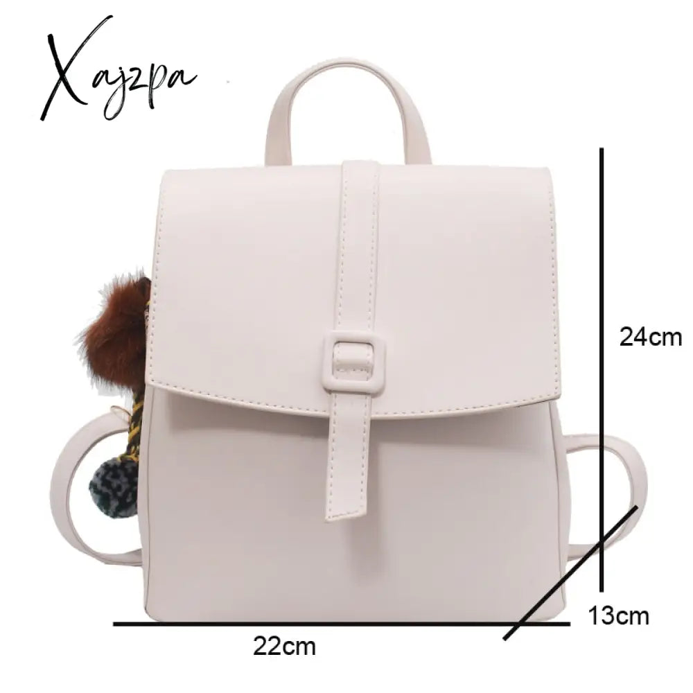 Xajzpa - New Multifunction Backpack Women Leather Backpacks Small School Bags For Teenage Girls