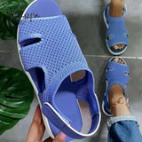 Xajzpa - New Summer Women Sandals Sexy Shoes Crystal Casual Woman Flats Buckle Strap Ladies Fashion