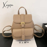 Xajzpa - New Women’s Backpack Travel Pu Leather Handbag Schoolbag For Girls Bag Female Shoulder