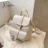 Xajzpa - New Women’s Backpack Travel Pu Leather Handbag Schoolbag For Girls Bag Female Shoulder