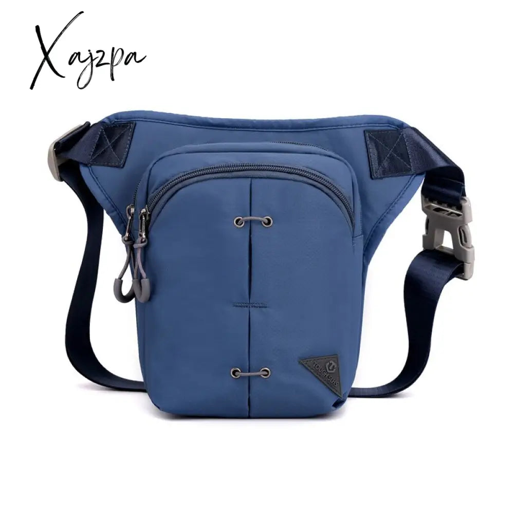 Xajzpa - Nylon Leg Drop Bag Fanny Waist Pack For Men Motorcycle Rider Travel Assault Male Cross