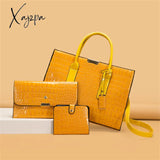 Xajzpa - Pantent Leather Women Messenger Bags Crocodile Female Crossbody Shoulder Hand Bags For