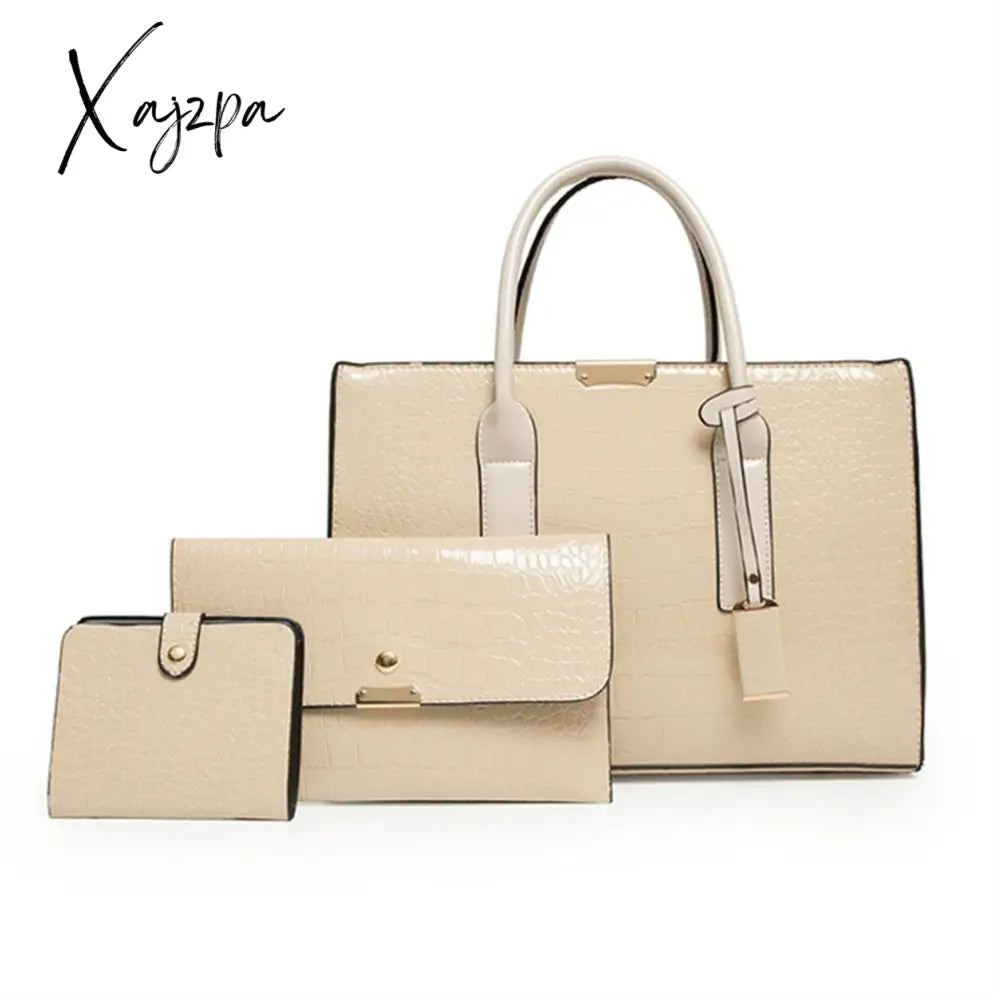 Xajzpa - Pantent Leather Women Messenger Bags Crocodile Female Crossbody Shoulder Hand Bags For
