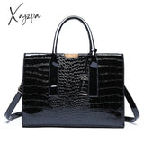 Xajzpa - Pantent Leather Women Messenger Bags Crocodile Female Crossbody Shoulder Hand Bags For