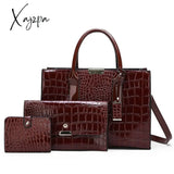 Xajzpa - Pantent Leather Women Messenger Bags Crocodile Female Crossbody Shoulder Hand Bags For