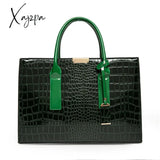 Xajzpa - Pantent Leather Women Messenger Bags Crocodile Female Crossbody Shoulder Hand Bags For