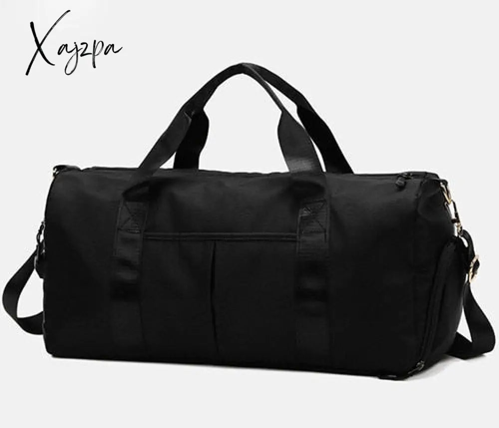 Xajzpa - Personalized Duffel Bag Embroidered Sports Gym Travel With Wet Dry Pockets & Shoe