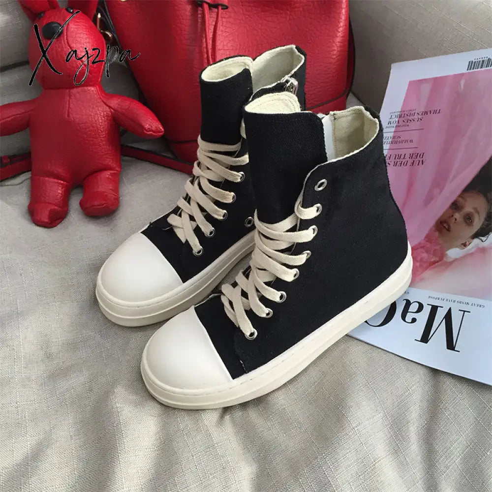 Xajzpa - Rick Original Shoes Rric Owens Women’s Sneakers Men’s Streetwear Men Shoe Casual