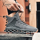 Xajzpa - Shoes Men Sneakers Male Casual Mens Tenis Luxury Shoes Trainer Race Breathable Fashion