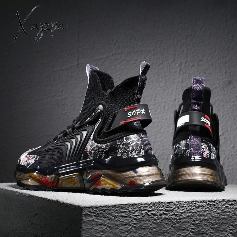 Xajzpa - Shoes Men Sneakers Male Casual Mens Tenis Luxury Shoes Trainer Race Breathable Fashion