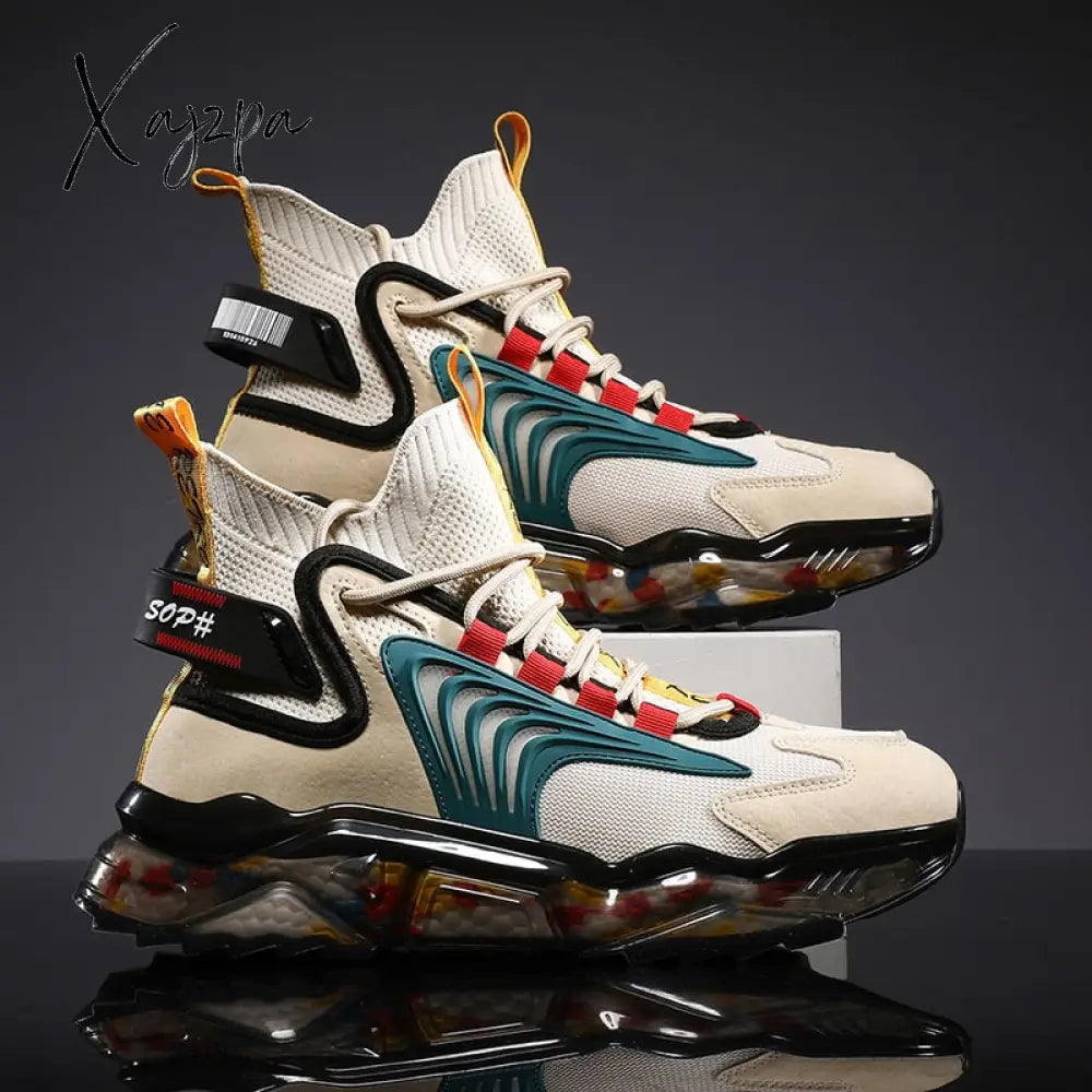 Xajzpa - Shoes Men Sneakers Male Casual Mens Tenis Luxury Shoes Trainer Race Breathable Fashion
