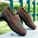 Xajzpa - Slip-On Men’s Casual Shoes Men Summer Style Mesh Flats For Loafer Creepers Comfortable
