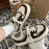 Xajzpa - Sneakers Grey White Canvas Women’s Sports Shoes Summer New Platform Flat Lolita