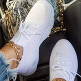 Xajzpa - Sneakers Shoes Fashion Breathable Lace Up Platform Women Vulcanize Summer Flat Mesh Sports