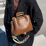 Xajzpa - Spring Luxury Women’s Pu Leather Small Crossbody Bags With Short Handle Shoulder Purses