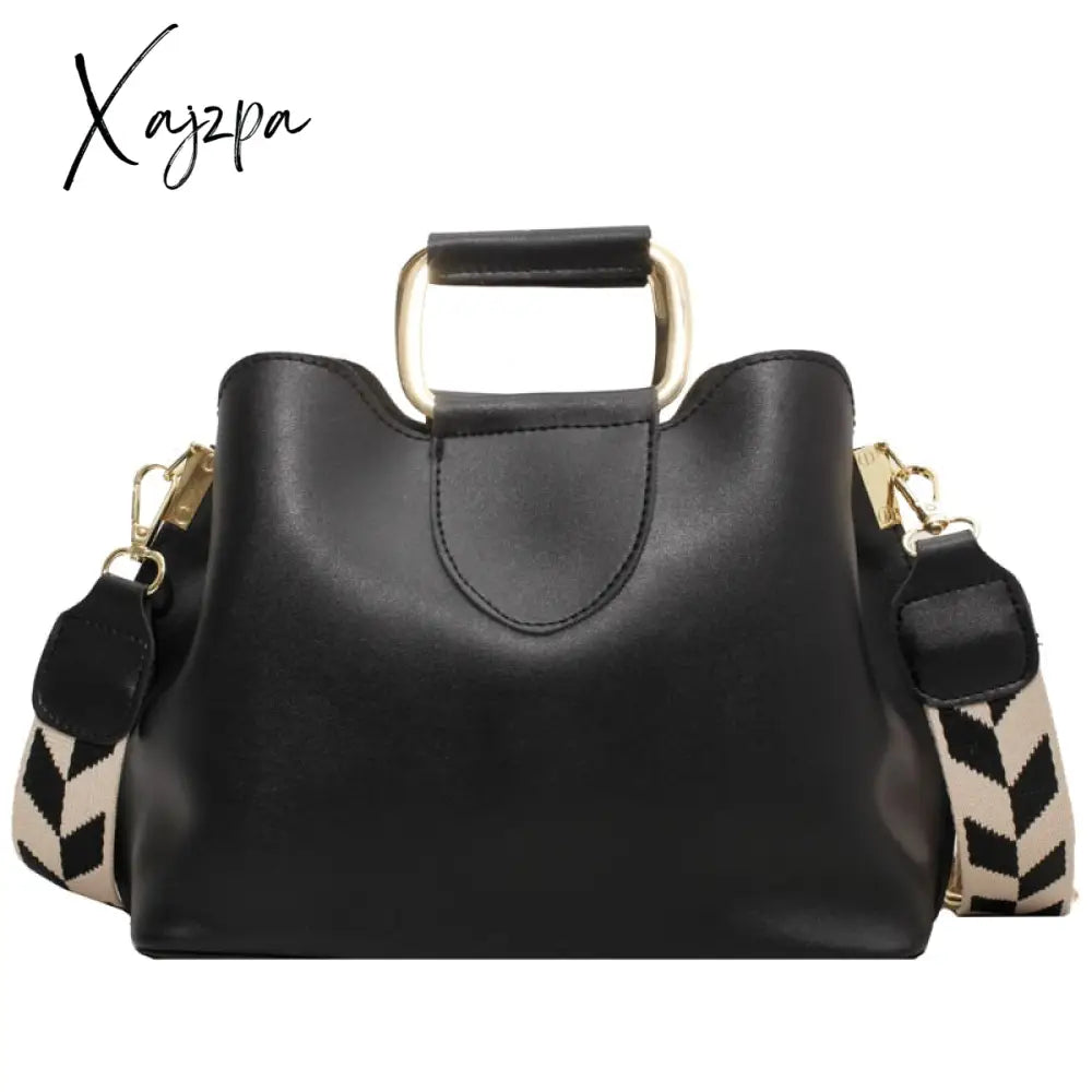 Xajzpa - Spring Luxury Women’s Pu Leather Small Crossbody Bags With Short Handle Shoulder Purses