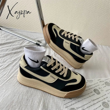Xajzpa - Spring New Sports Dad Shoes Women’s Sneakers Vulcanize Casual Canvas Tennis Flat