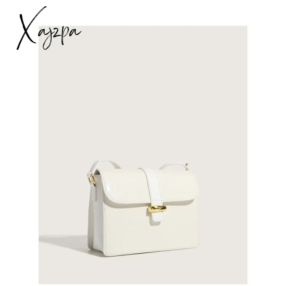 Xajzpa - Stylish Crocodile Pattern Crossbody Shoulder Bag Durable Pu Leather Purse For Women’s