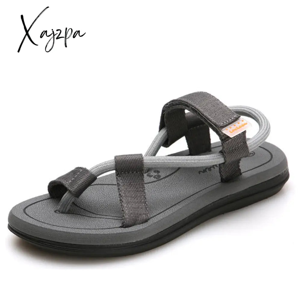 Xajzpa - Summer Men Sandalias Hombre Gladiator Sandals For Male Roman Beach Shoes Flip Flops Slip
