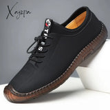 Xajzpa - Summer Men’s Casual Sandals Fashion Hollow Out Breathable Shoes Flat Business Soft