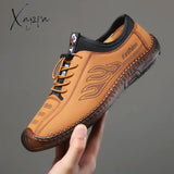 Xajzpa - Summer Men’s Casual Sandals Fashion Hollow Out Breathable Shoes Flat Business Soft