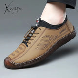 Xajzpa - Summer Men’s Casual Sandals Fashion Hollow Out Breathable Shoes Flat Business Soft