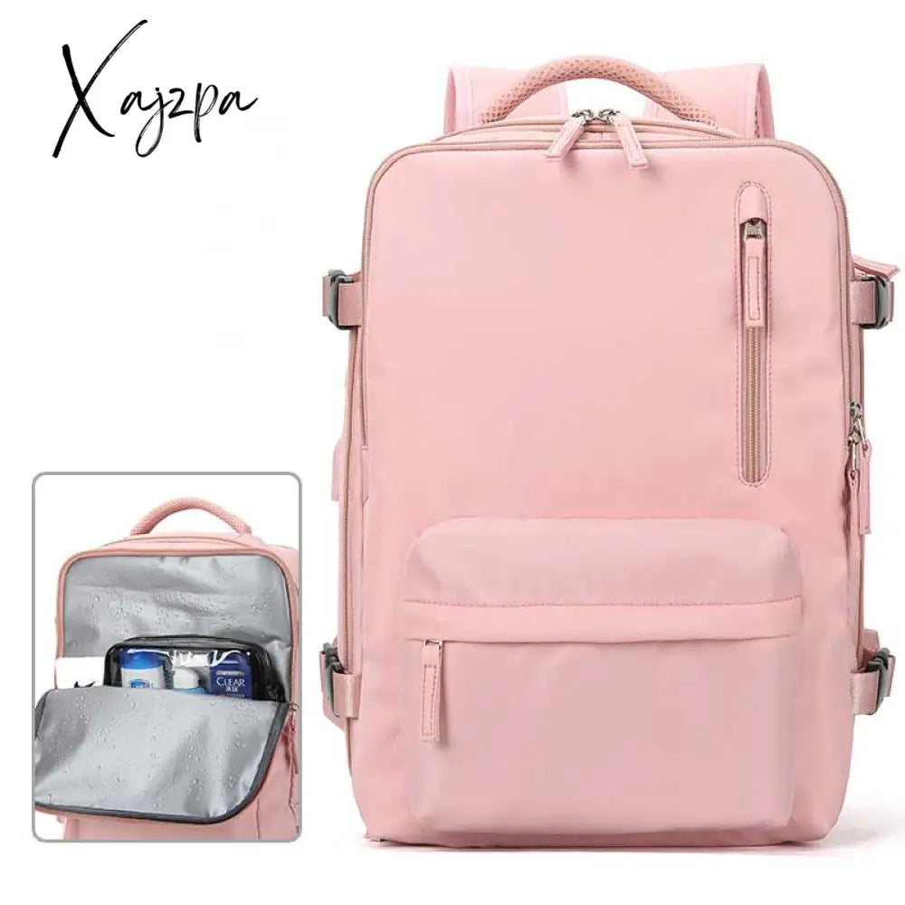 Xajzpa - Travel Backpack Women’s Large Capacity Multi-Function Luggage Lightweight Waterproof