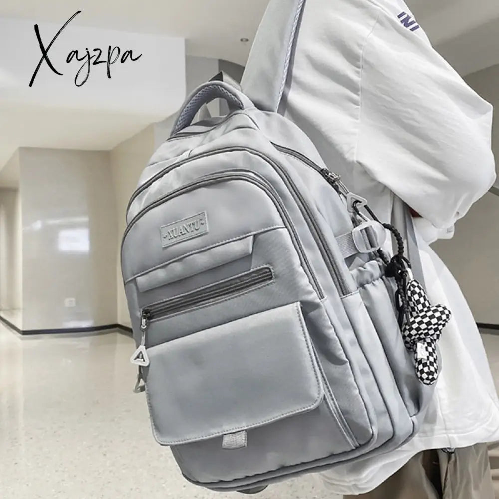 Xajzpa - Trendy Women Backpack Nylon Female Harajuku School Bag College Book Lady Travel Kawaii