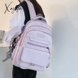 Xajzpa - Trendy Women Backpack Nylon Female Harajuku School Bag College Book Lady Travel Kawaii