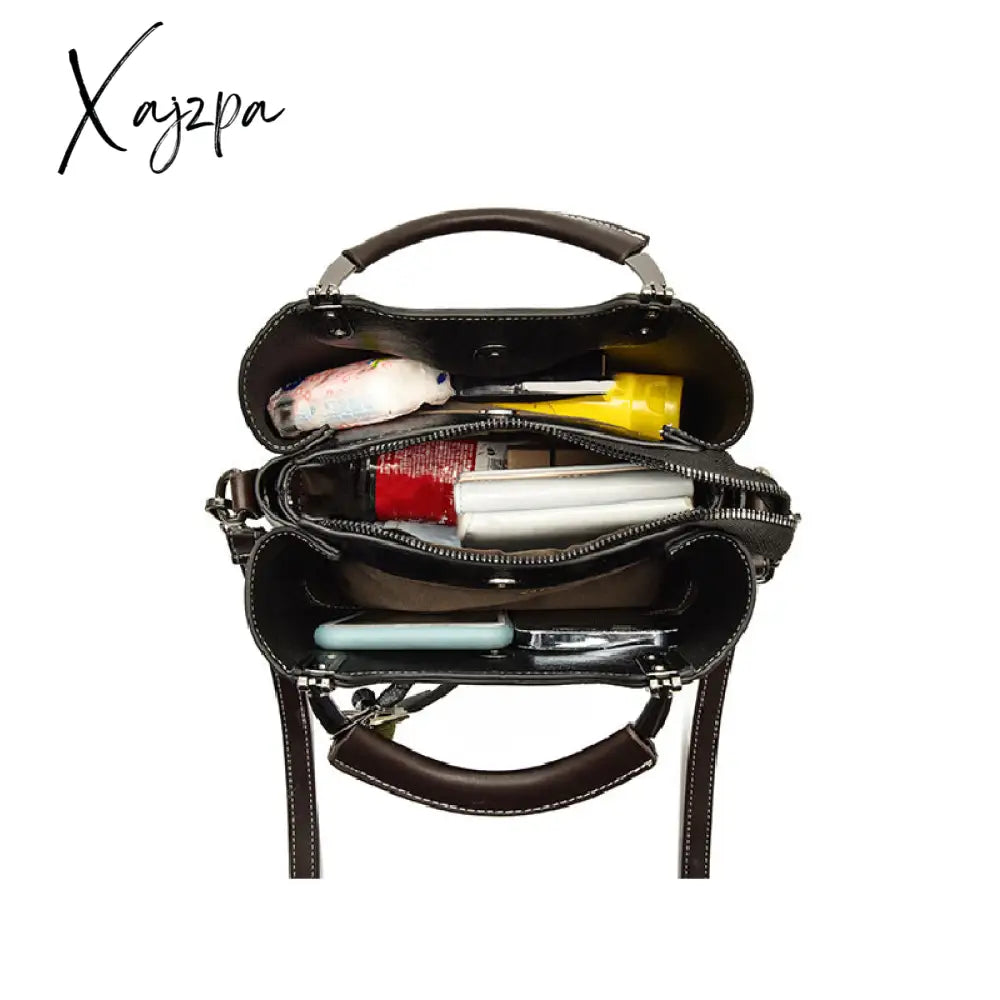 Xajzpa - Women’s Elegant Satchel Tote Bag Doll Pattern Shoulder Stylish Handbag Crossbody With