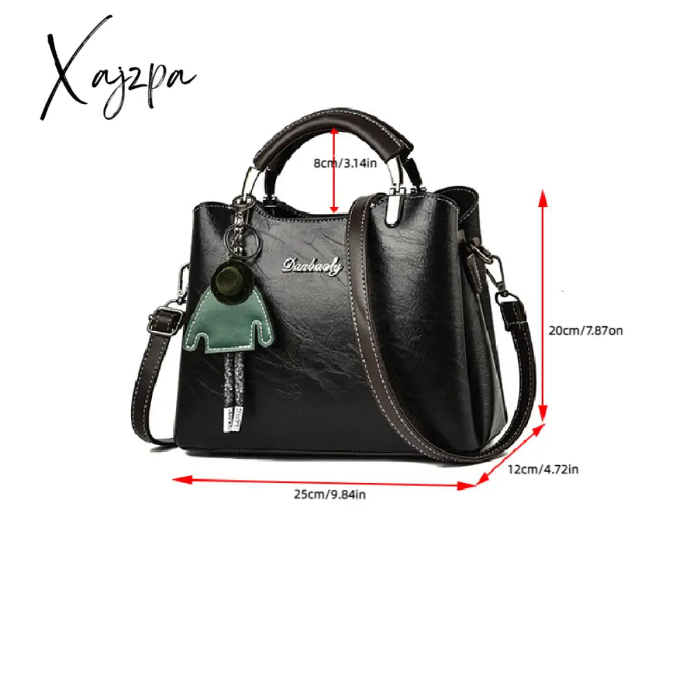 Xajzpa - Women’s Elegant Satchel Tote Bag Doll Pattern Shoulder Stylish Handbag Crossbody With