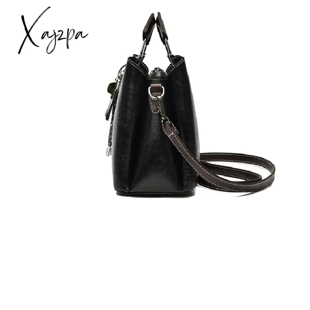 Xajzpa - Women’s Elegant Satchel Tote Bag Doll Pattern Shoulder Stylish Handbag Crossbody With