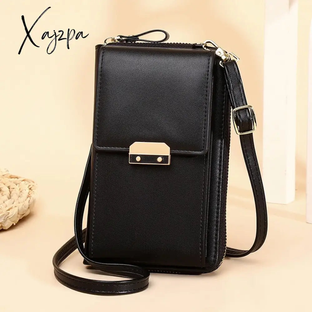 Xajzpa - Women’s Messenger Bag Shoulder Mobile Phone Bags Small Pu Leather Crossbody Wallet