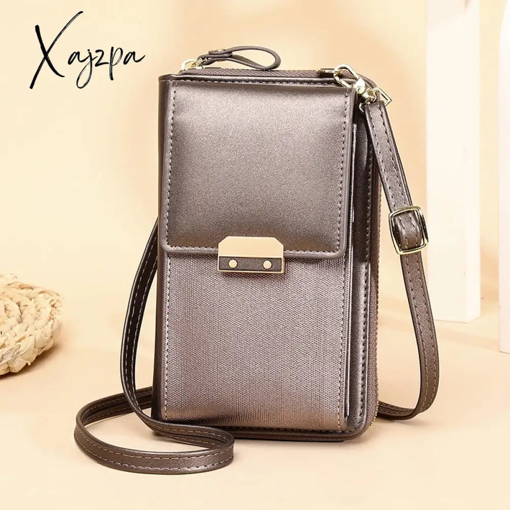 Xajzpa - Women’s Messenger Bag Shoulder Mobile Phone Bags Small Pu Leather Crossbody Wallet
