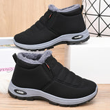 Women's Solid Color Fluffy Boots, Platform Soft Sole Winter Thermal Lining Boots, Non-slip Warm Snow Boots