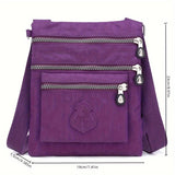 Elegant & Stylish Women's Nylon Messenger Bag with Telescoping Handle - Perfect for Everyday Use and Travel Adventures