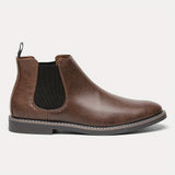 Men's Stylish Waterproof Chelsea Boots - Durable PU Leather - Easy Slip-On for Casual Outdoor Wear