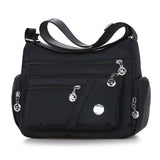 Xajzpa Chic Minimalist Layered Shoulder Bag - Stylish Multi-Zip Hobo Crossbody - Versatile Solid Color, Everyday Messenger for Fashion-Forward Shopping