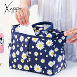 1Pc Extra Large Daisy Print Lunch Tote Bag - Reusable Insulated & Stylish For Teens Adults Perfect