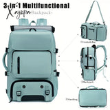 1Pc Large Capacity Waterproof Laptop Backpack Men’s And Women’s Travel With Shoe Compartment