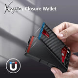 1Pc Minimalist Men’s Wallet Rfid Blocking Credit Card Holder With Money Clip Slim Bifold Ideal