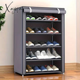 1Pc Multi-Layer Shoe Storage Organizer With Cover Dustproof Household Shelf Large Capacity Shoes