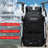 1Pc Waterproof Explorer Backpack - Durable Mountaineering Hiking Companion With 17 Inch Laptop