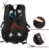 1Pc Waterproof Explorer Backpack - Durable Mountaineering Hiking Companion With 17 Inch Laptop