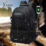 1Pc Waterproof Explorer Backpack - Durable Mountaineering Hiking Companion With 17 Inch Laptop