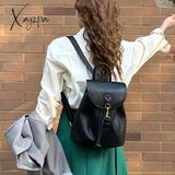 2024 New Backpack Women Tide Leisure College Backpack Joker Large-capacity Travel Bag Stylish Drawstring Backpack