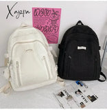 2024 New Backpack Women’s Korean Simple Large Capacity Student Backpack Wholesale Leisure