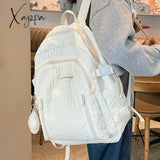 2024 New Backpack Women’s Korean Simple Large Capacity Student Backpack Wholesale Leisure